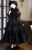 Victorian Rococo Floral Doll Dress Set Handmade Miniature Outfit 1/6 1/4 1/3 Scale