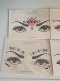 Bundle 6pcs Face body Gems Jewels Tattoo Sticker Festival Party Body stickers