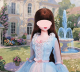 Handmade 1:6 Scale Romantic Vintage Doll Dress Miniature Victorian Style Gown