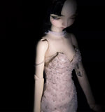 Craftuneed Handmade Blush Pink Doll Mermaid Evening Dress Glamorous Sequins Doll Gown Fit For 1/6 1/4 1/3 Fashion Dolls