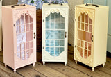 Handmade 1:6 Scale Doll Display Cabinet Miniature Wardrobe Storage Case Wooden Showcase