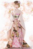 Handmade Doll Kimono Outfit with Obi and Handbag Japanese Style Doll Clothing 1/6, 1/4, 1/3
