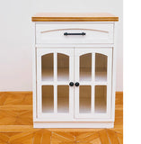 Craftuneed 1:6 Scale Miniature Dollhouse Kitchen Set L Shaped Cabinet with Sink Cupboard Organiser Doll Furniture Available in ivory or blue