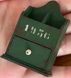 1:6 Scale Dollhouse Cutlery Holder Handmade Miniature Vintage Wooden Utensil Box Kitchen