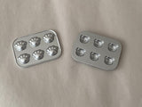 Craftuneed 1:6 dollhouse miniature kitchen baking pan cookies cutter tray coffee machine and cups