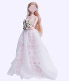 Handmade 1:6 Scale Doll Dress Miniature Elegant Princess Evening Gown