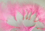 Craftuneed Bundle 18pcs Baby Pink Fluffy Craft Feathers Ideal for Millinery, Costume, Doll Making, DIY Projects