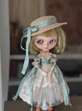 Craftuneed Victorian Style Lace Doll Dress Set for BJD Includes Dress, Petticoat and Hat Fits 1/6 OB24 1/4 1/3 SD Dolls Handmade Luxury