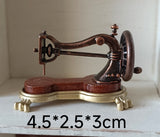 Dollhouse Miniature Sewing Cabinet with Drawers and Accessories Set – Wooden Vintage Style Sewing Cupboard (1:12 Scale)