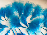 Craftuneed Bundle 21pcs Lagoon Blue Fluffy Craft Feathers Ideal for Millinery Costume Doll Making DIY Projects