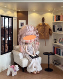 Handmade 1:6 Scale Hexagon Dollhouse Room Wooden Miniature Display Scene