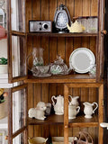 1:6 Scale Dollhouse Display Cabinet Handmade Miniature Wooden Storage Furniture