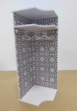 Craftuneed 1:6 scale Miniature Dollhouse L Shape Wardrobe Doll Closet Storage with Mirror Stool &amp; Drawers Furniture
