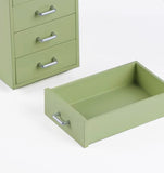 Craftuneed 1:6 Scale Miniature Drawer Cabinet Set of 8 Colourful Kitchen or Office Storage Furniture for Dollhouse