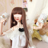 Handmade BJD Pajama Dress & Slippers Set 1/6 1/4 1/3 Scale Miniature Doll Sleepwear