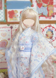 Handmade Doll Kimono Outfit with Obi Belt 1:6 Scale Japanese Style Doll Clothing