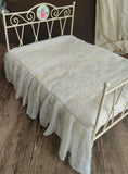 Handmade Vintage Dollhouse Bedding Set Miniature Blanket Pillow 1/12 1/6 1/4 1/3 Scale