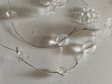 10Packs Clear Acrylic Beaded Wire Garland – DIY Craft Material Bundle