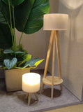 Handmade Dollhouse Modern Table Lamp & Floor Lamp Set 1:6 Scale Miniature Lighting