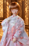 Handmade Doll Wedding Kimono Miniature Japanese Style Floral Clothing 1/4 1/3 Scale