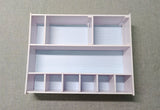 1:6 Scale Miniature Wardrobe Closet with Full-Length Mirror | Flat Pack Dollhouse Furniture