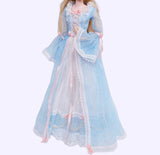 Handmade 1:6 Scale Romantic Vintage Doll Dress Miniature Victorian Style Gown