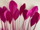 20pcs Purple Pink Goose Feathers For Millinery Hat Making Costume DIY Supplies