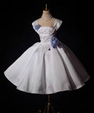 Craftuneed Handmade Classic White Doll Dress Set with Petticoat & Necklace Custom Fit for 1/6 1/4 1/3 Scale dolls