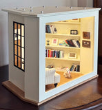 Handmade 1:6 Scale Hexagon Dollhouse Room Wooden Miniature Display Scene