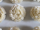Ivory Rose Buttons Bundle Decorative Sequins & Beads Embellishments (14pcs)