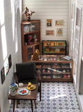 Craftuneed 1:6 Scale Miniature Wooden Corner Cabinet Handmade Dollhouse Storage Shelf Display Unit Furniture For Dolls