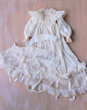 Craftuneed Edwardian Doll Dress with Bonnet for BJD Antique Vintage-Inspired Lace Grown Costume Fits For 1/6 1/4 1/3 Dolls