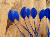 Royal Blue Goose Feathers DIY Craft Millinery Supplies (10pcs, 13-16cm Lengths)