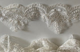 Bundle 6.2 Meters ivory embroidered floral lace trim sew on bridal wedding tulle lace trimming for dress diy Craftuneed