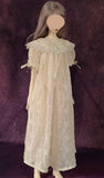 Handmade Victorian Doll Nightgown Miniature Ivory Lace Chiffon Dress 1/6 1/4 1/3 Scale