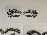 Bundle 5pcs Festival eye shadows Face tattoo sticker art No glue needed