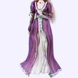 Handmade 1:6 Scale Vintage Romantic Doll Dress with Necklace – Custom Miniature Fashion Outfit