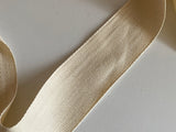 Bundle 5 Meters Ivory Plain Cotton Linen Fabric Ribbon blank sewing label in 5cm wide For Sewing Crafts DIY Projects Craftuneed
