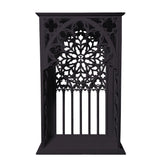 Craftuneed 1:6 Scale Miniature Gothic Cathedral Church Window Backdrop Dollhouse Stained Glass Effect Arch Display for BJD & Fashion Dolls