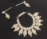 1:6 Scale Doll Faux Pearl Necklace and Earrings Set Miniature Jewellery Handmade