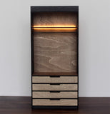 1:6 Scale Miniature Dollhouse Wardrobe Closet DIY Kit | Pre-Coloured Wood Panels Flat Pack Unassembled