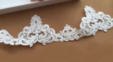 6 Yards Ivory Sequined Bridal Lace Trim Sequins Lace Edge for Wedding Dress Veil