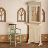 Miniature Screen Cabinet DIY Kit – 1/12 & 1/6 Scale Dollhouse Furniture Craft (Unassembled)