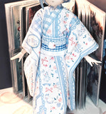 Handmade Doll Kimono Outfit with Obi Belt 1:6 Scale Japanese Style Doll Clothing