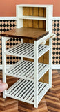 Handmade Dollhouse Kitchen Cabinet Bar Table Miniature Farmhouse Furniture 1:6 Scale