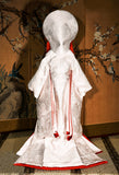 Handmade Doll Wedding Kimono Miniature Japanese Style Shiromuku Bridal Outfit 1/4 1/3