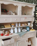 1:6 Scale Dollhouse Kitchen Cabinet Handmade Miniature Wooden Storage drawers Furniture