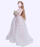 Handmade 1:6 Scale Doll Dress Miniature Elegant Princess Evening Gown