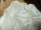 Ivory Bridal Tulle Fabric Soft Sheer Wedding Veil Mesh DIY 230 x 220cm