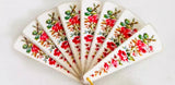 1:6 Miniature Doll Hand Fan European Vintage Style – 1/6 1/8 1/12 Scale Dollhouse Accessory